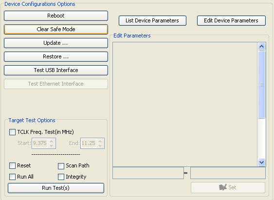 2.3 Device Configuration Options The device configuration options section, shown in Figure 6, is an area that enables users to view, edit, and test Bh560v2 devices.