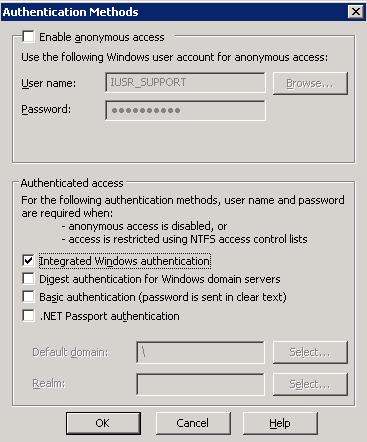 In the Directory Security tab, under Authentication and access control, click Edit 21.