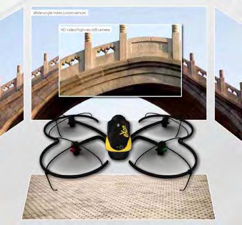 Airborne Solutions sensefly exom The inspection and close mapping drone exom is designed from the ground up to permit the safe, close inspection of