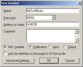 in the Advanced Settings. To allow InduSoft Web Studio to access the Tags by name, select Net. Variable.