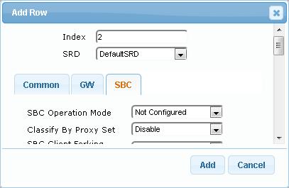 SBC Configuration Examples 3. Add an IP Group for the WAN SIP Trunk: Figure 2-16: IP Group for WAN SIP Trunk 4.