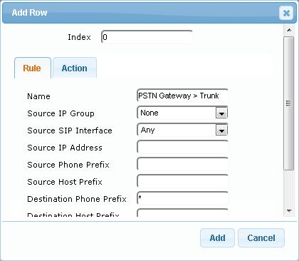 Configuration Note 3. Alternative Routing upon SIP Trunk Failure 3.2.2.6 Step 6: Assign a Trunk Group to the E1 Trunk The example includes an E1 trunk that is connected between the SBC and PSTN.