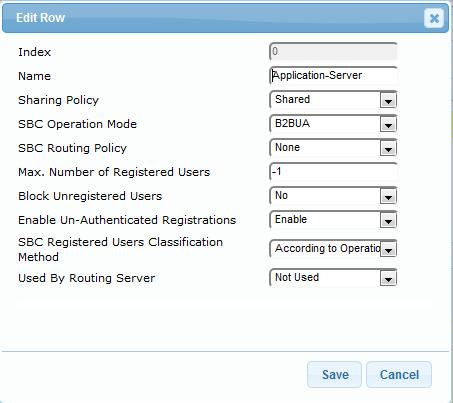 Configuration Note 7. Multi-Tenant Deployment To add SRDs: 1. Open the SRD table (Configuration tab > VoIP menu > VoIP Network > SRD Table). 2. Add an SRD for the Application server.