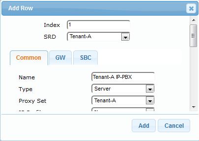 Add an IP Group for the Application server (disable Classification by Proxy Set): Figure