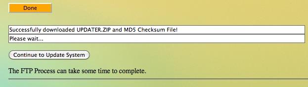 You will receive a message that the MD5 checksum is valid.