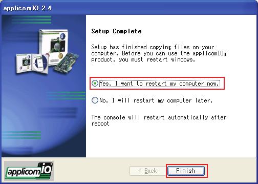 16. The [Start Copying Files] dialog box appears. Click <Next>. 17. The [Setup Status] dialog box appears and the installation of applicomio Console application starts. 18.