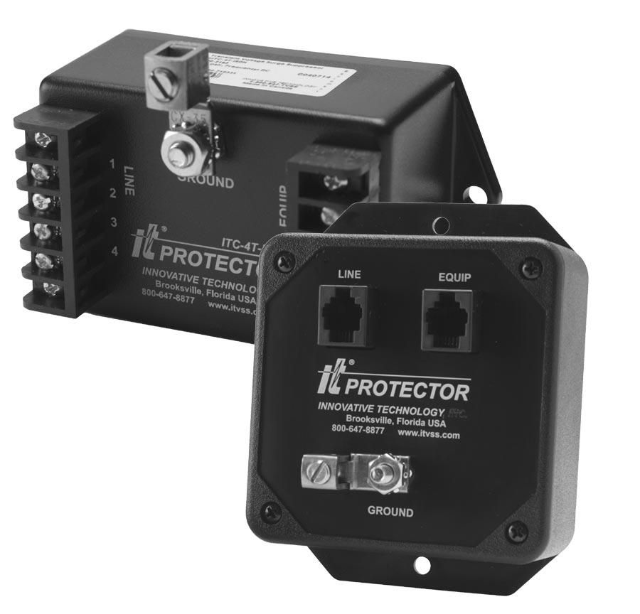 Each bridging module protects one pair. UL 497A. Design Qualification Commercial Building Telecomm. Wiring Standard ANSI/EIA/TIA-568. Molded plastic. Press fit onto punchdown block tabs.