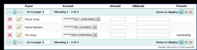 If needed, repeat the steps that have been taken to create this payee up to nine more times to add more payees.