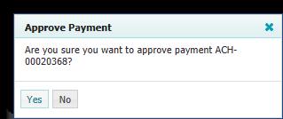 To the far right, the user will see any action buttons available for that transaction. Approve - To approve an item select the Approve button beside that transaction.