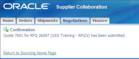 Lesson 3: Sourcing and Online Negotiations Respond to an RFQ Steps (Continued) 9.