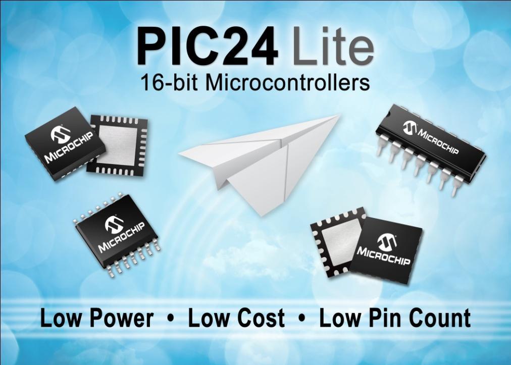 Price PIC24 Lite Growing Portfolio 13 PIC24 KA 4-32KB Flash 14-44 pins 3V and 5V
