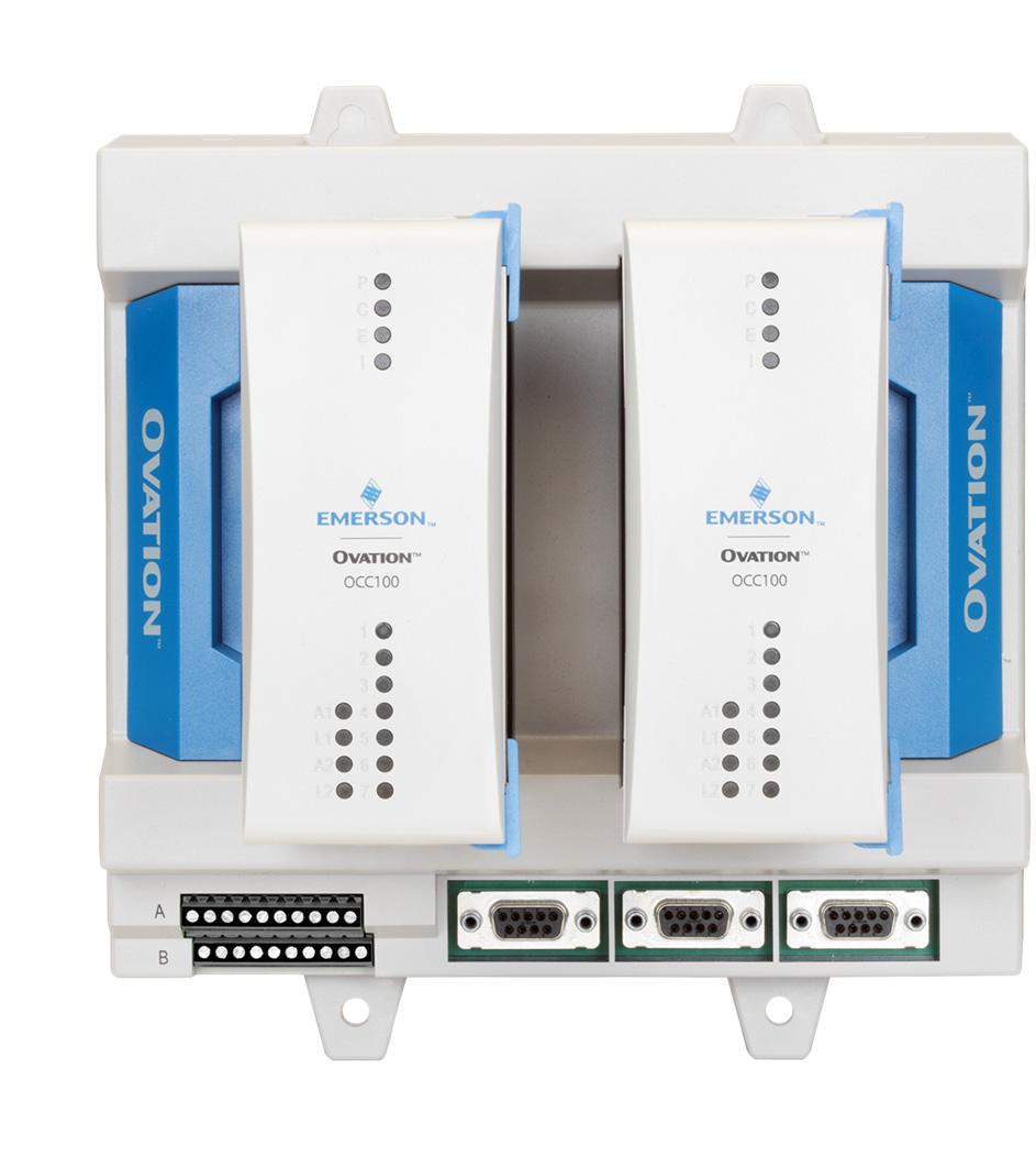 with all Ovation I/O modules including the wider versions for excitation control, machinery health monitoring or increased channel capacity Introduction Emerson s Ovation distributed control system