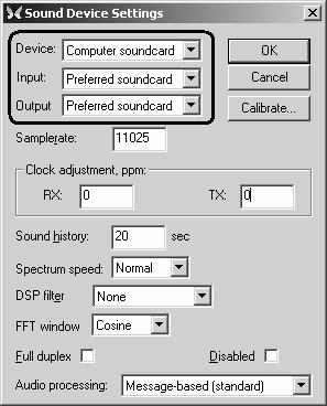 Software setup example: MixW 2 10 1. Perform audio in/out settings 1a. Go to Configure - Sound device setting menu. 2c.