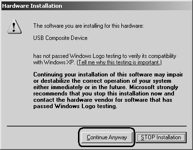 Driver Installation Guide (Windows XP, Windows 2000) 5 This guide describes Windows XP case. Windows 2000 setup is similar. 1.