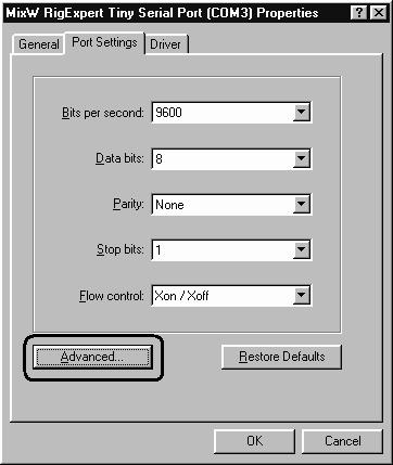 Manager tab in the System Properties dialog. Open Ports (COM & LPT) branch in the device tree.) 4. Changing serial port numbers.