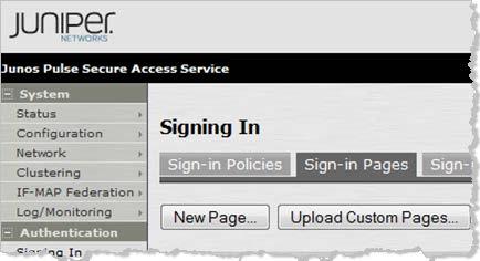 4. Optional: You can modify Juniper custom sign-in pages to hide the SMS PIN (the activation code).