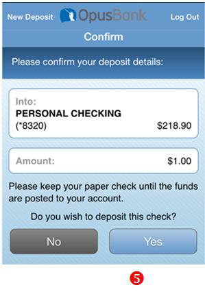Tapping Yes will submit your check for deposit, so please ensure the information and check details are accurate. ❻ After depositing your check, you will be taken to the Result screen.