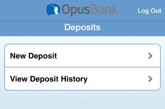 ❷ Tap View Deposit History and you will be taken to
