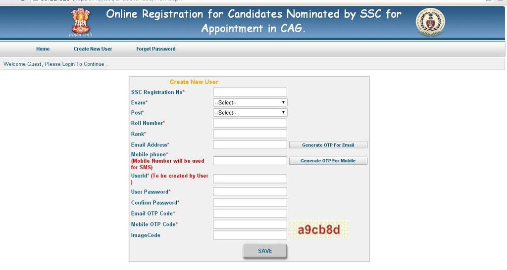 SIMPLIFIED STEP-BY-STEP INSTRUCTIONS TO REGISTER & DATA ENTRY In order to simplify the process of filling of application for State choice entry in CAG office and to make it more convenient for