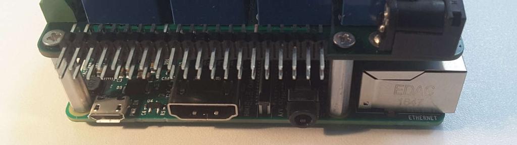 Another pin is allocated for the interrupt handler, leaving 23 GPIO pins available for the user.