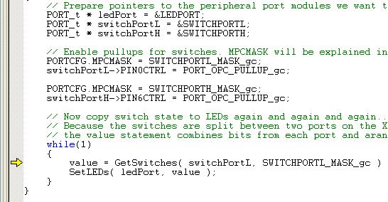 AVR1512 5 Task 2: Generic Drivers Ever wanted one function that can access any IO port (or any ADC, or any DAC, or any Timer/Counter ) without having to use switch/case or if-else statements to