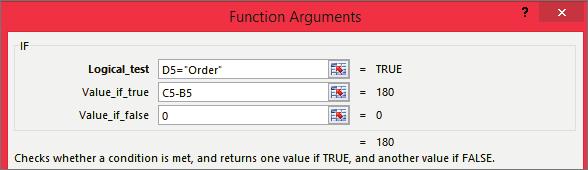 7. Click on cell E5 and view the formula that appears in the formula bar: Type an IF Statement We can also type out the IF Statement without using the formula/function bar.