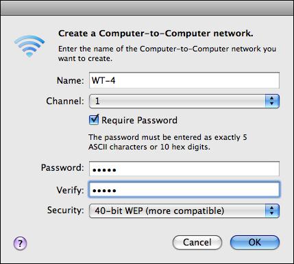 3: Configure the Network 3-6 After choosing a network name and channel and adjusting encryption and password options as described below, click OK. Name: Enter a name of up to 32 characters.