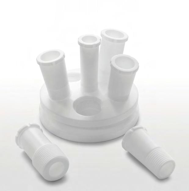 400 ml PTFE Cover Set 400 ml PTFE Cover Set For EasyMax 402 30111620 6-port PTFE cover set with standard NS19/38 fittings for 400 ml reactor This cover is designed for normal use and use with probes