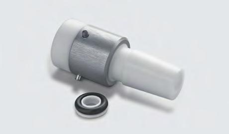 We recommend the use of this optional PTFE stirrer adapter as an alternative to the PEEK stirrer adapter 51161822