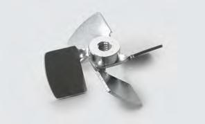 Outer Ø 25 mm 51161549 Pitched-blade element downward, four impellers, 45, for 50 ml and 100 ml