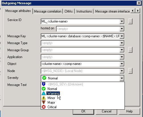 Actions tab and click Messages.
