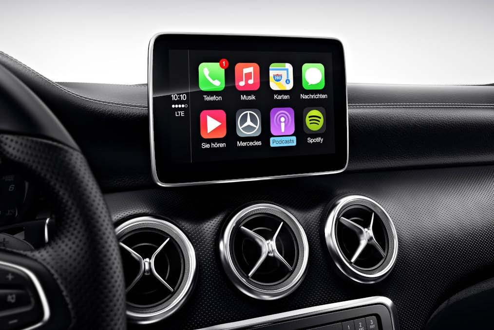 What is Apple Carplay? Apple Carplay transfers the most popular functionality of a customer s Apple iphone to their select model Mercedes-Benz. Carplay menus appears on the vehicle s COMAND screen.