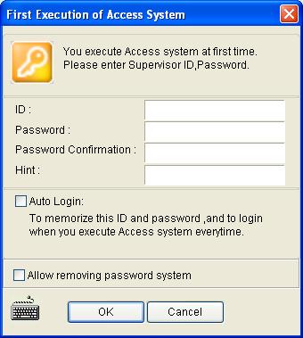 5.2.3 Logging in Before using the GV-ASManager, you need to set the login ID and password and create a database. 1. Click Start, point to Programs, select Access Control and click ASManager.