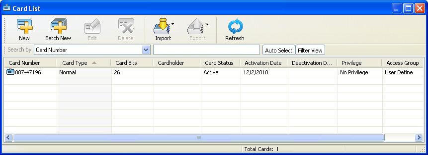 5 GV-ASManager Quick Start Guide 5.4.3 Adding Cards Once you have configured the controller, you may start enrolling cards.