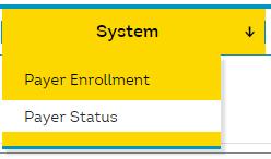 TRANSUNION HEALTHCARE SOLUTIONS PORTAL USER GUIDE PAYER STATUS & PAYER DOWN TIMES Payer Status & Payer Down Times Payer Status The Payer Status page can be found under the System menu.