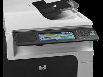 About the M4555 series It is somewhat similar to the P4015 series. Its print speed of 55 ppm and duty cycle of 250,000 letter pages are slightly better than the P4015 (but less than the P4515).