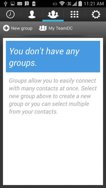 2. Tap the Groups tab. 3. Tap New group. 4. Tap each entry you want to add to the group.