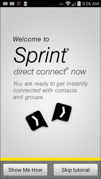 Sprint Direct Connect Now Application Updates If an update for the Sprint Direct Connect Now application becomes available, you should see a notification from the Google Play Store app that an update