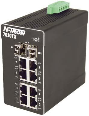 Feature Rich Compact Series includes Advanced Management and Gigabit options Small and powerful, the 7010TX and 7012FX2 provide up to two gigabit ports, two fiber ports, and eight copper ports for