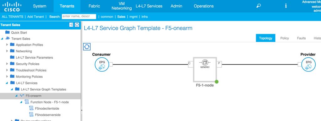The Service Graph Template The Service Graph Template defines the sequence of