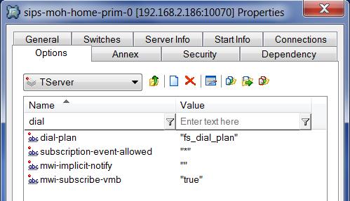 dial-plan = <Feature Server DN> - Specifies which dial-plan DN will be used for calls. This option decides which Feature Server can be used for dial-plan functionality.