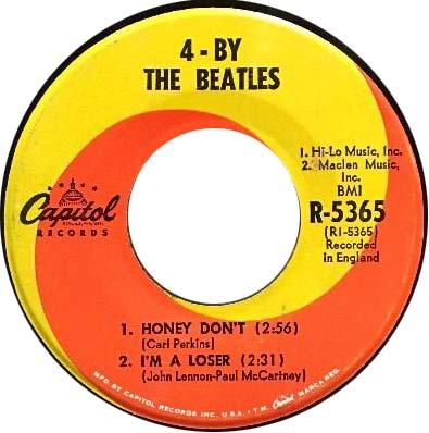 By the time Capitol chose to release 4 By the Beatles (Capitol R 5365) in February, 1965, they had replaced the paper
