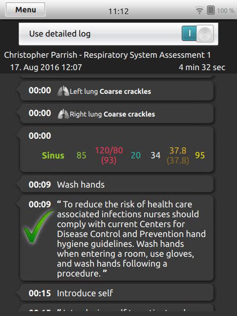 in Manual and Automatic Modes +O perate SimPad PLUS with patient simulators, task trainers, and standardized patients +R egister interventions, review logs, and debrief 200-10051 SimPad e-learning