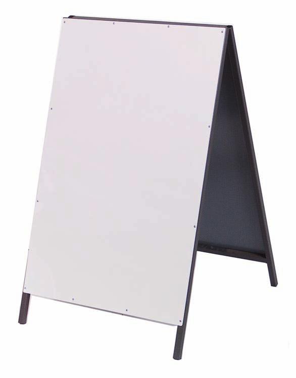 NEWSPRINT 615 X 840 A Frames :: Strong perspex doors :: Smaller boards are available in one door :: Cabinet handles on doors :: Hinged doors :: Aluminium frames :: Available with locks :: Concealed