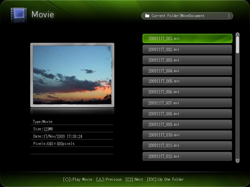 To project a movie file 1. Connect the memory device where the movie file you want to project is stored to the Data Projector. This will project the main Viewer window.