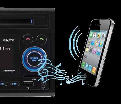 TECHNOLOGY Built-in Bluetooth Wireless Technology The Axxera AXD530, X2DMA500 and XDMA7200 receivers have built-in Bluetooth with support for HFP, A2DP, and AVRCP