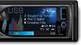 Multi-Format Audio Support All Axxera receivers are compatible with today s most popular digital audio formats, allowing the user to bring their entire music collection to the car via CD, USB thumb