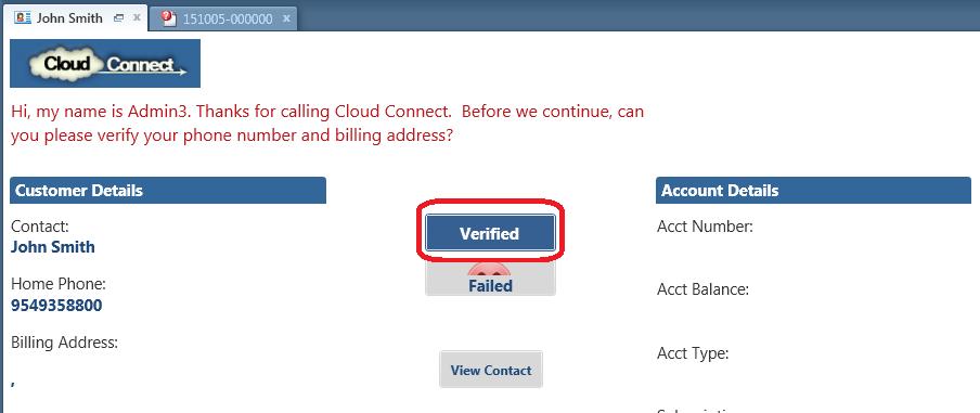 Inbound Call New Incident Oracle Service Cloud CTI User Guide When an inbound call arrives and existing Contact exists within Oracle Service Cloud CTI,