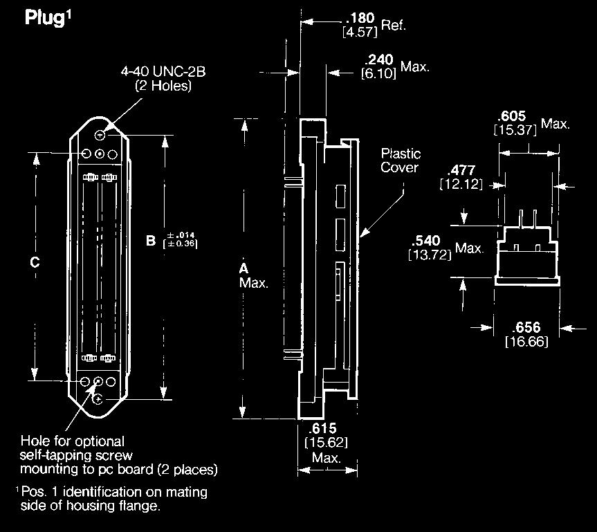 CHAMP PCB Connectors, ACTION PIN Connector Specifications No.