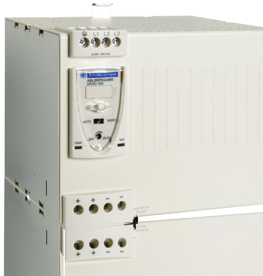 Universal range single-/threephase 100-500 V/72-960 W Performance and service for automated systems Power reserve of +50%
